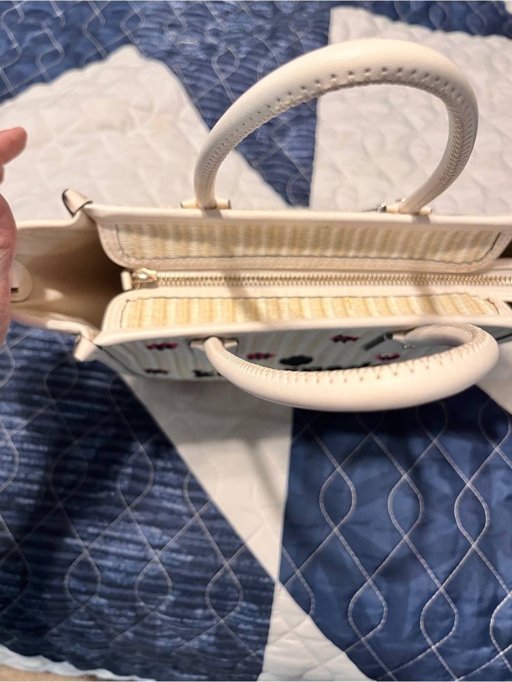 kate spade Tote with Red Ladybug Embroidery - Picture 10 of 11